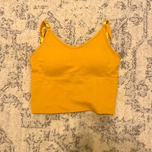 GOLDHINGE Ribbed Yoga Tank Top